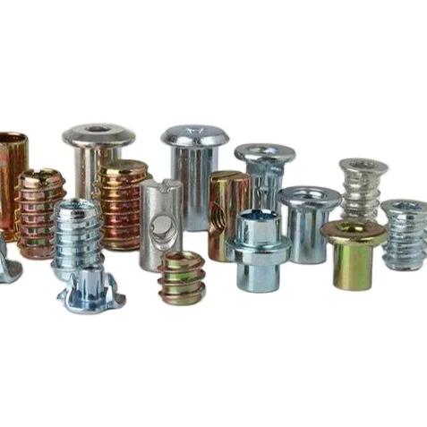 M6 X 15 Nickel Finish Connector Bolts Furniture Connector Nuts