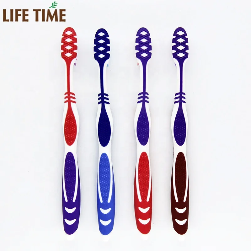 Gum massage high quality tooth brush with logo soft bristle custom toothbrush for adult