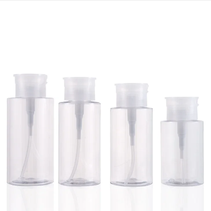 250ml push down makeup nail polish remover pump bottle rose 150ml 180ml 220ml