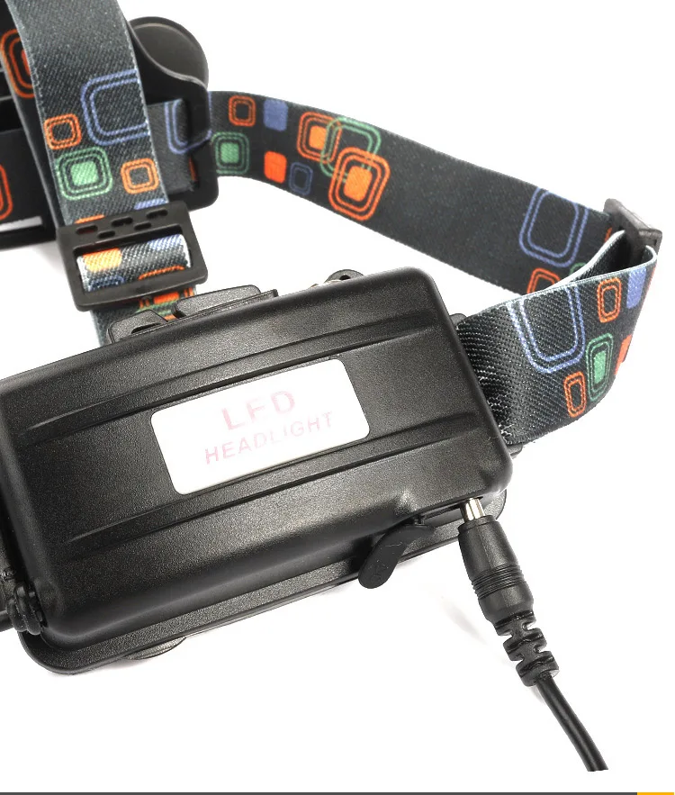 1000 lumen high Power COB LED Head light Lamp XML T6 3 head led Rechargeable Headlamps For Fishing