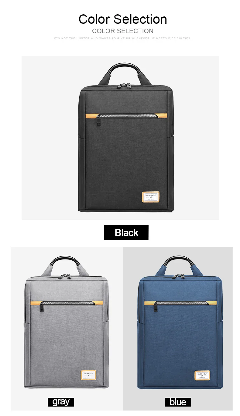 Golden Wolf Mochilas 2023 Trend Factory wholesale waterproof oxford low price men laptop backpack bag