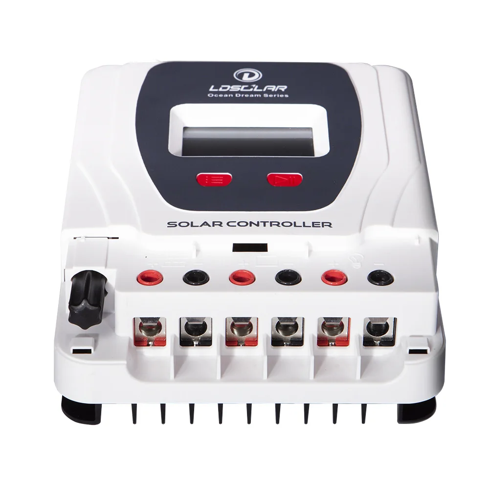 LDSOLAR China factory oem 12v 24v 36v 48v 10a 20a 30a 40a 50a 60a system charger pwm mppt solar charge controller