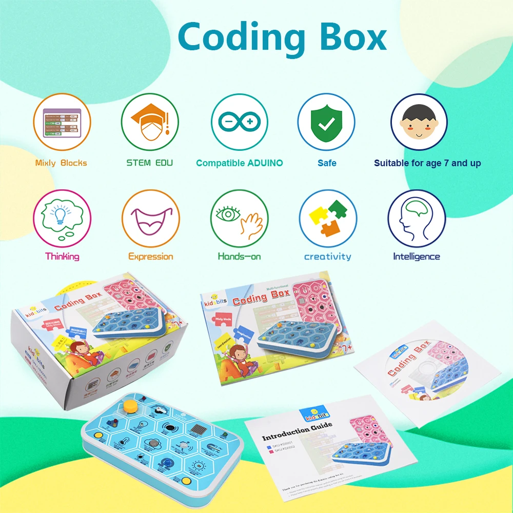 Kidsbits coding box V1.0 starter kit for Arduino starter kit STEM Education 7+