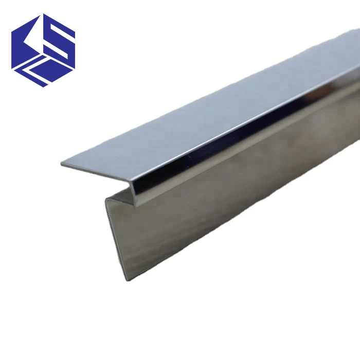 Bathroom wall polished stainless steel outside decorative corner tile trim profiles
