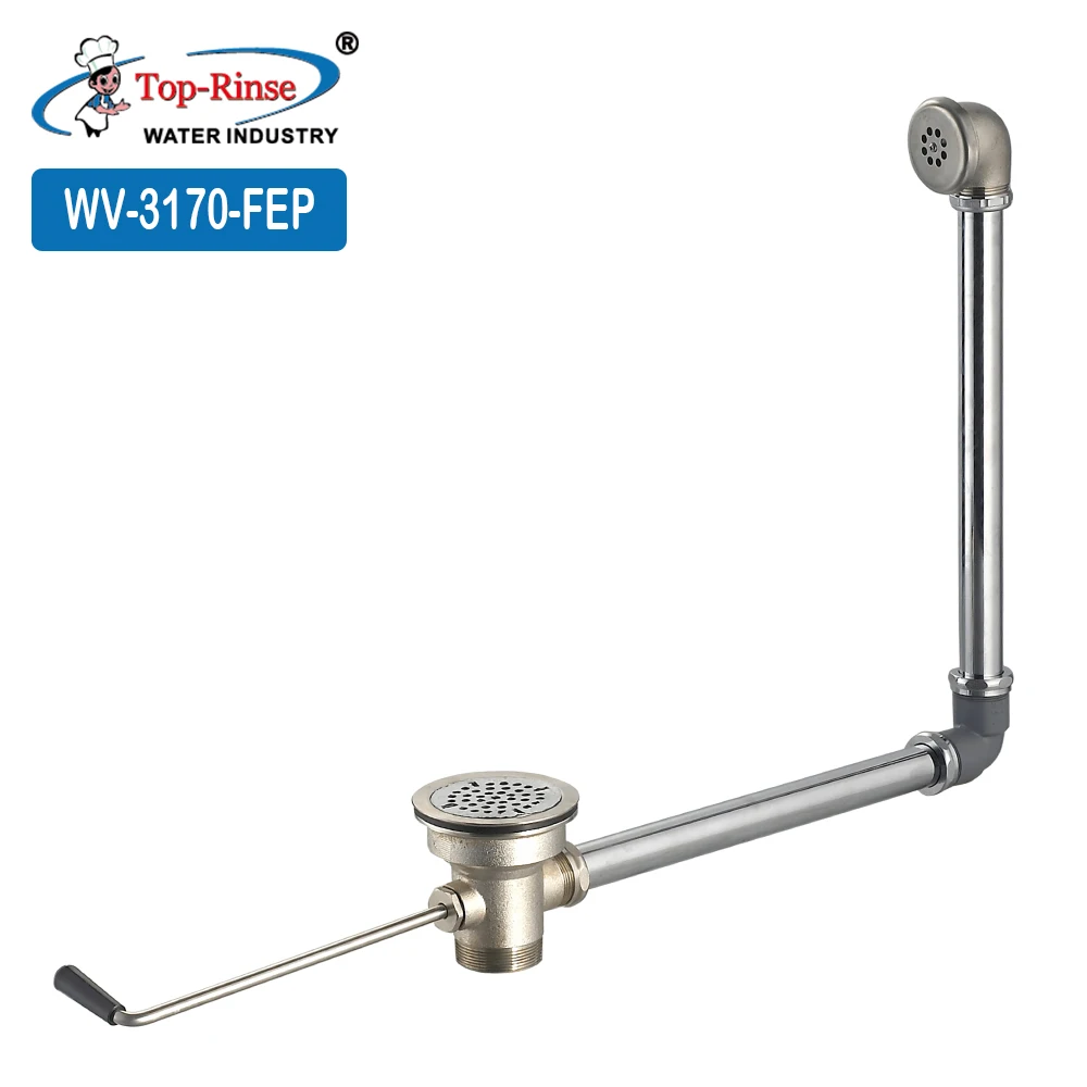 Keep the kitchen drain from clogging and overflowing commercial kitchens Sink Twist Handle Waste Drain Valve