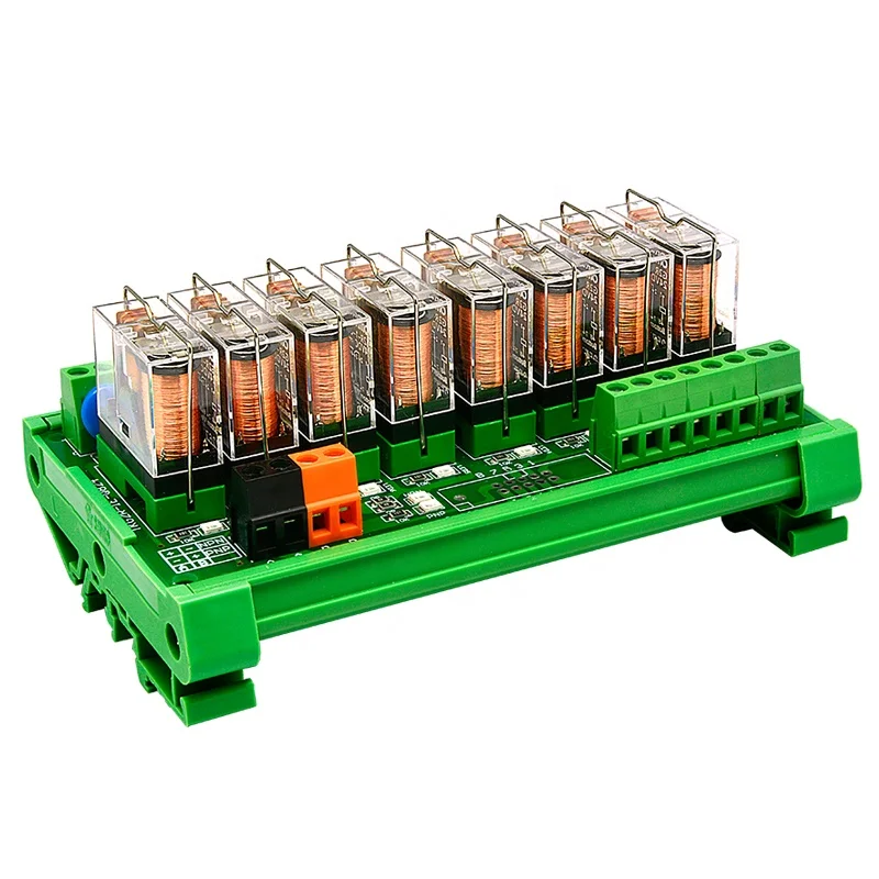 Низкая цена Новый 8-канальный 24v интерфейс модуль реле 12V G2R-1-E 8-pin открываются и закрываются PLC
