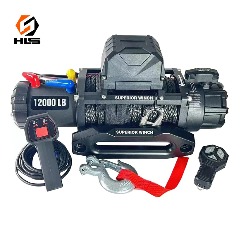 12 Volt Electric Winch 2000 Lbs Boat Tool Kit Winch Emergency for Electric Boat