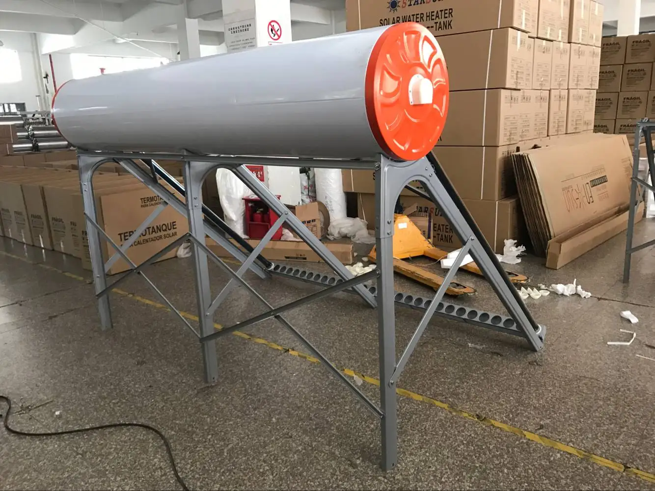 Factory made high quality enamel tank solar water heater