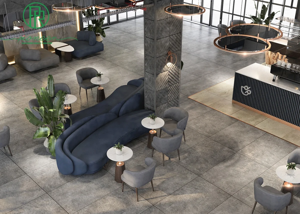 Cozy coffee shop design interior furniture for cafe bar