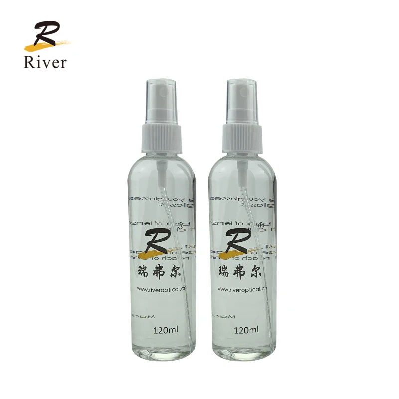 River wholesale 120ml large optical spray liquid lens glasses cleaner
