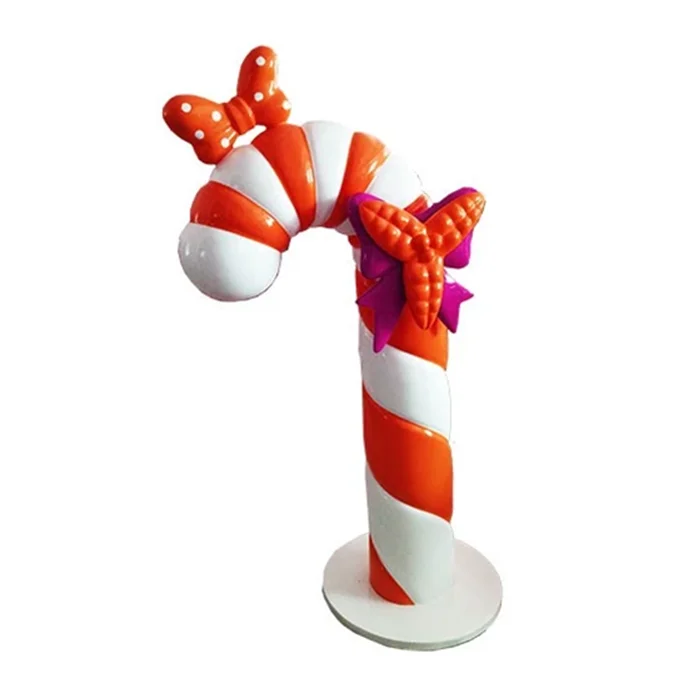 outdoor christmas decoration fiberglass candy cane for sale