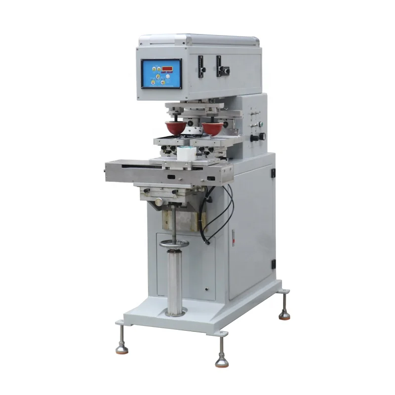 Graphics Pneumatic Semi-auto 2 Colors Shuttle Pad Printer With Vacuum Fixture