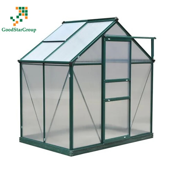 
Clear Polycarbonate Greenhouse Large Walk-In Green House Garden Plants Grow Galvanized Base Aluminium Frame w/Slide Door 