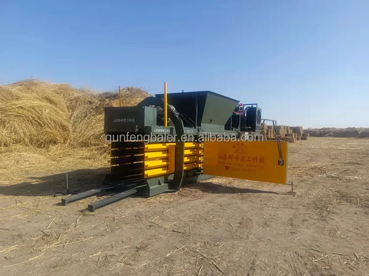Qunfeng brand 850 straw cotton square baler hay compressor carton compression baler price