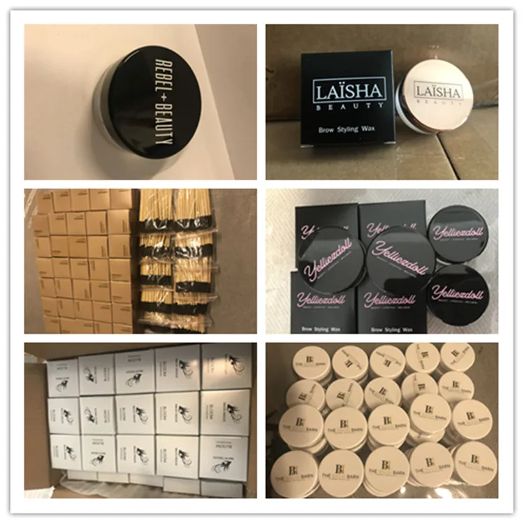 Colourful Transparent Lasting Waterproof Liquid Private Label Eyebrow Setting Fixer Shaping Brow Lift Styling Gel For Eyebrows