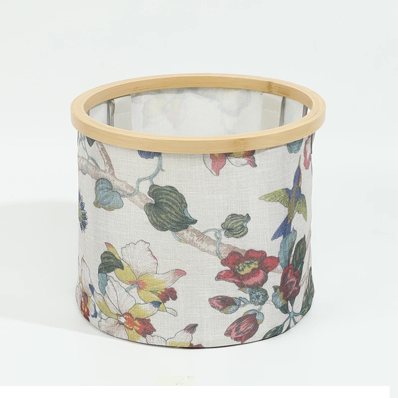 Factory Wholesale Dirty Clothes Bamboo Storage Basket Foldable  Laundry Hamper Cabinet Bamboo Wood Laundry Basket