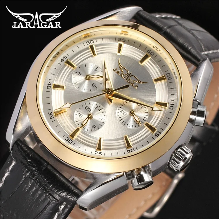 Jaragar 6055 wholesale vintage multi purpose Men watches machine Reloj de pulsera automatic mechanical men watch