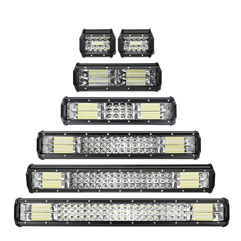 Offroad LED Light Bart Flood Spocombo Beam Work Light for UAZ KTM SUV ATV Fog Light Spotlight 4 7 10 12 18 20 23 Inch ALL CAR CE