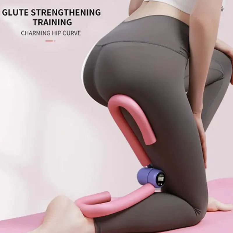 Leg Hip TTainer Pelvicfloor Muscle Training Thigh Inner Thigh Toner Trainer with Counter with Resistance Bands Bodybuilding