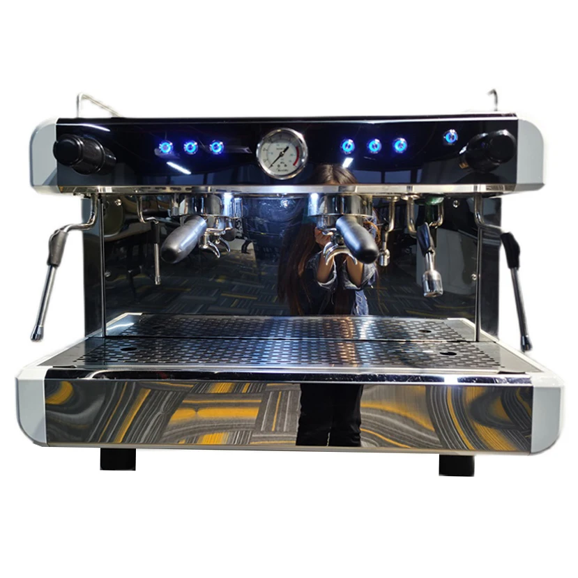 Двойная группа коммерческая кофемашина для эспрессо кофеварка капучино