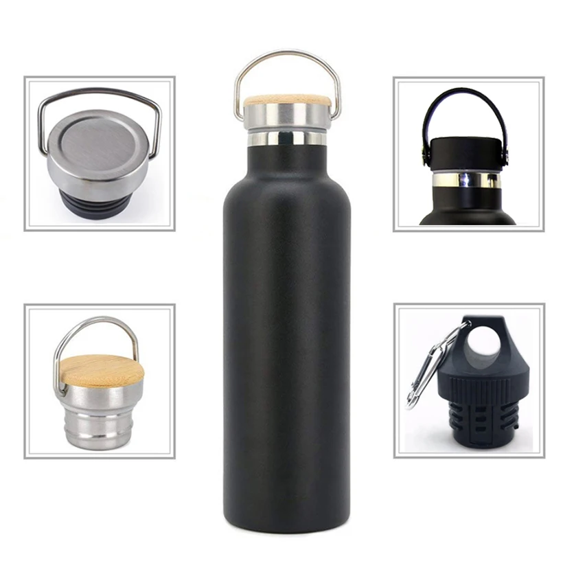 Eco Friendly Double Wall Stainless Steel Bike Water Bottle  Metal Thermos Flask