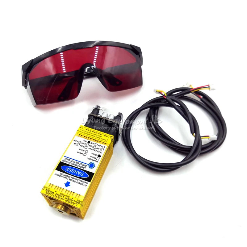 Laser Engraving Machine Tools 15000mw 15w Laser Head Desktop Diode Set Mini Moving Head Cutting Fiber Laser Module 450NM