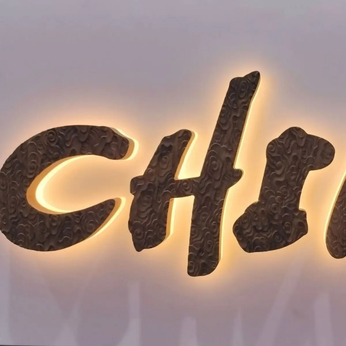 Factory Sale Various Led Character Outdoor Acrylic Metal Stainless Steel Back Luminous Light Lettering