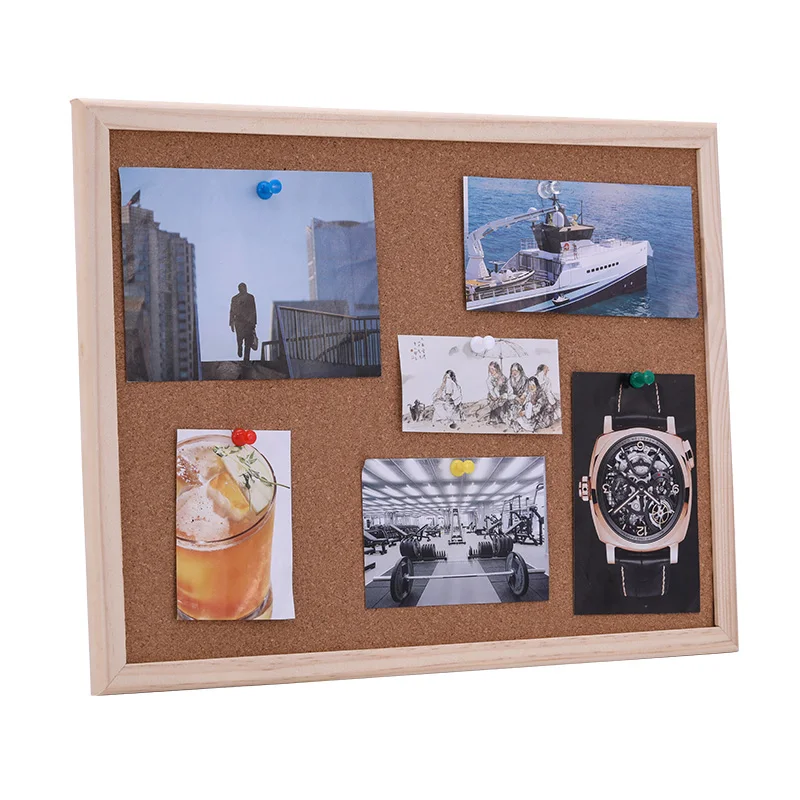 
Wholesale Cheap Price Single Side Bulletin Memo Notice Message Cork Board In Wooden Frame 