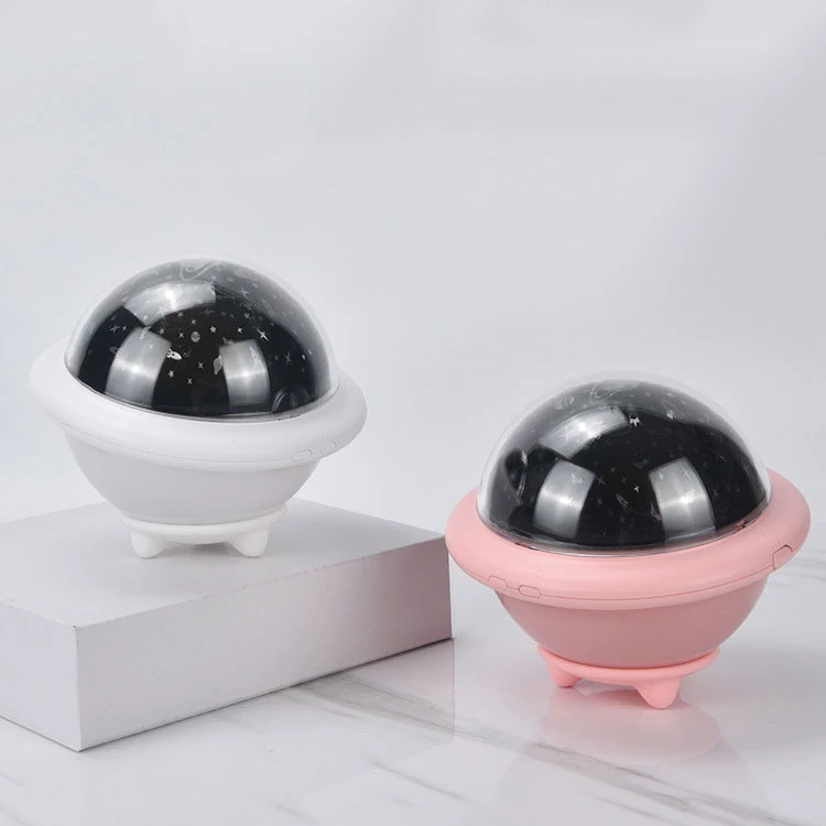 New Cute Decorative Bedroom Small Star Sky Projection Lamp Led Mini Planet Moon UFO Projector Night Light For Kids Room