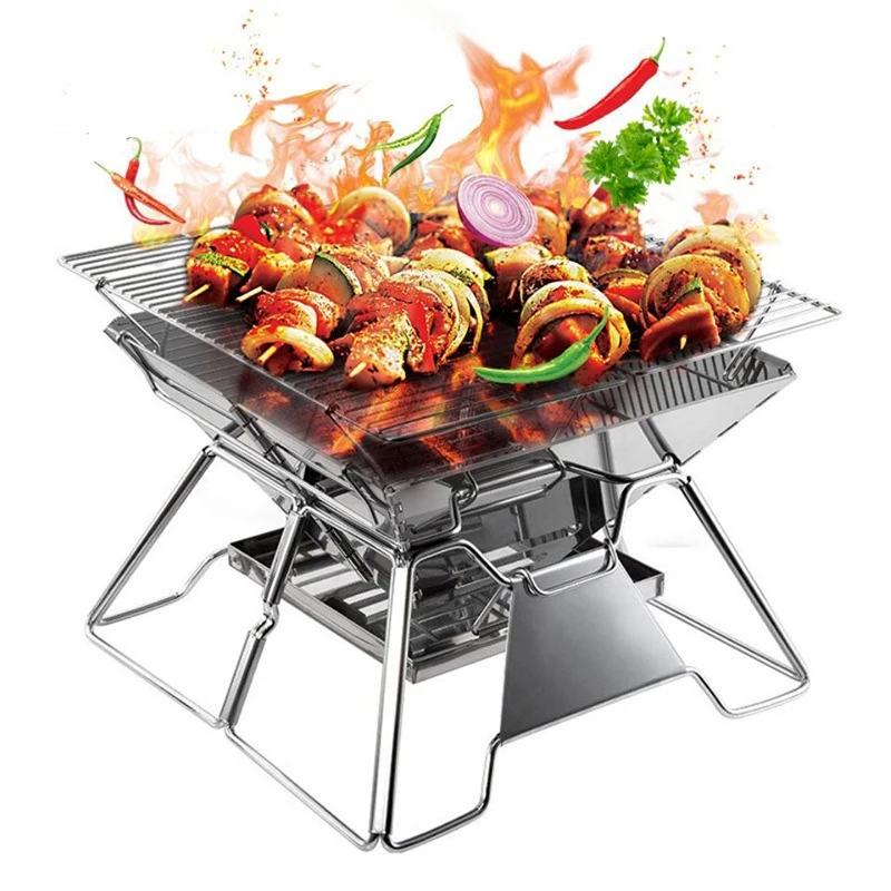 Portable Barbeque Grill Charcoal Outdoor Garden Patio Premium BBQ Smoker Oven