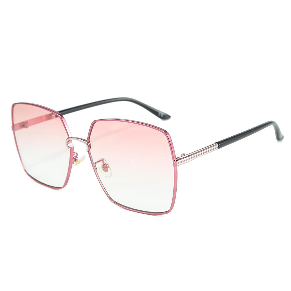 2024 BLONGU Shades Fashion Women Men Newest Gradient Lens Glasses Oversize Big Fame Fashion Sunglasses