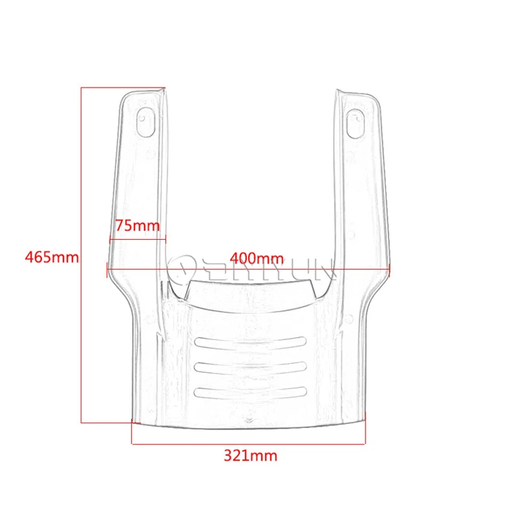 Motorcycle Black Stretched Rear Fender Mudguard Extension For Harley Touring road King glide street 1996-2008