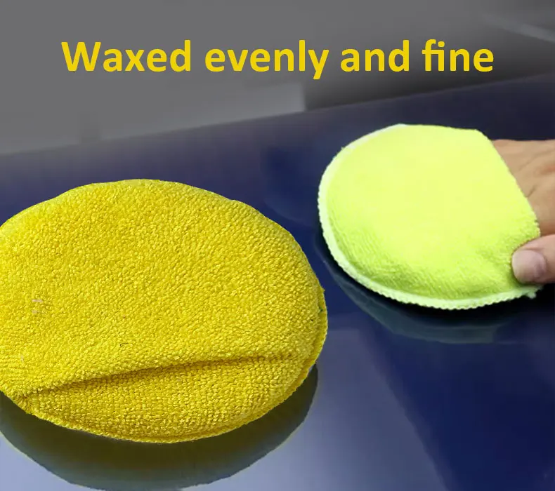 Quality Microfiber Sponge Pads Car Polishing Waxing Cleaning Pads With Finger Pockets Foam Sponges for Cars