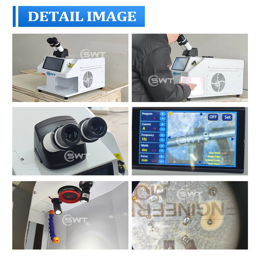 60w portable mini Jewelry spot laser welding machine  for gold silver diamond ornaments repairing soldering