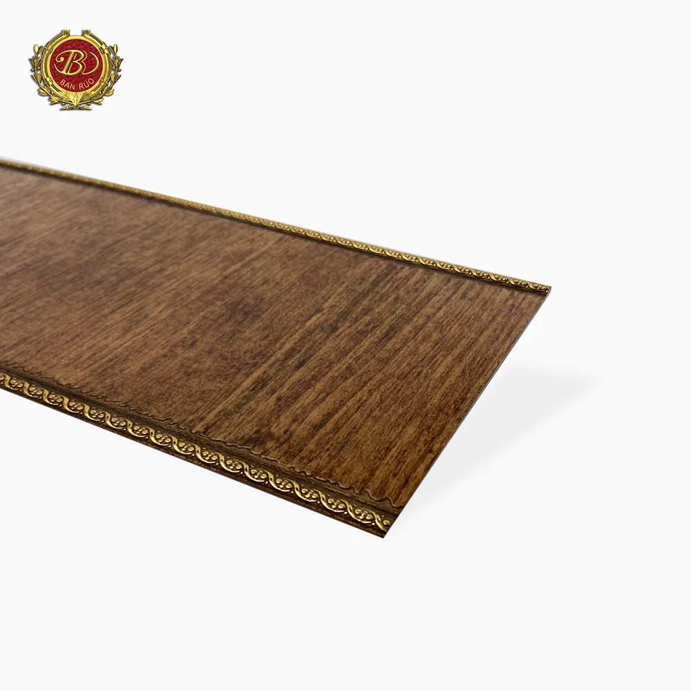 Banruo New Arrival Decorative Polystyrene Flat Molding Chair Rail Picture Frame Molding Crown Molding