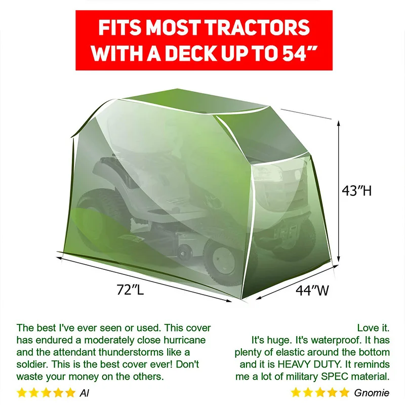 Hacienda powered petrol lawn mower of lawn mower cover waterproof mower cover