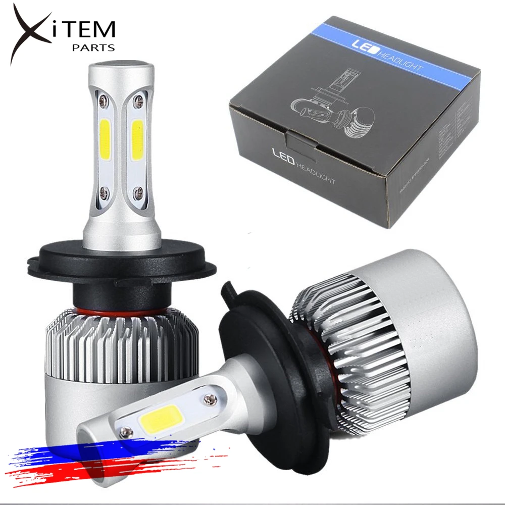 S2 Factory Price Auto 9005 Led Auto Headlight Car Accessories 6000k COB LED Conversion Kit H11 H13 H4 H7