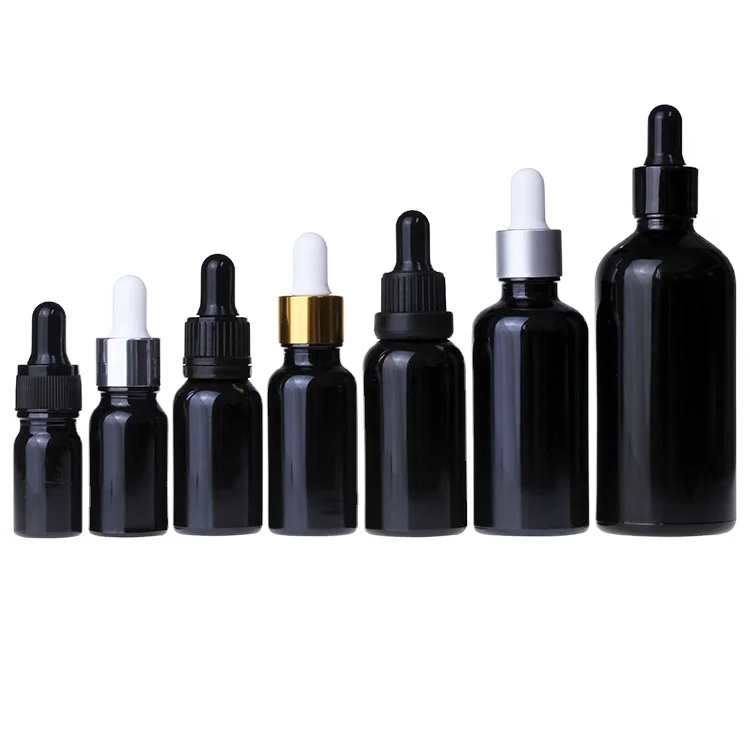 Essential Oil Bottle Glass Dropper Bottle Glass Black Violet Personal Care 10ml 15ml 20ml 30ml 50ml 100ml Available
