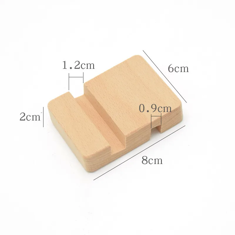 Natural Bamboo Desktop Wooden Mobile Phone Camera Cooling Pad Mobile Phone Holder
