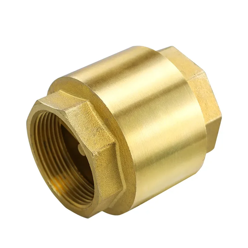 Brass Valves 1/2 To 4 Inch Female Thread Manufacture Vertical Forged Brass Spring Check Valve For Water
