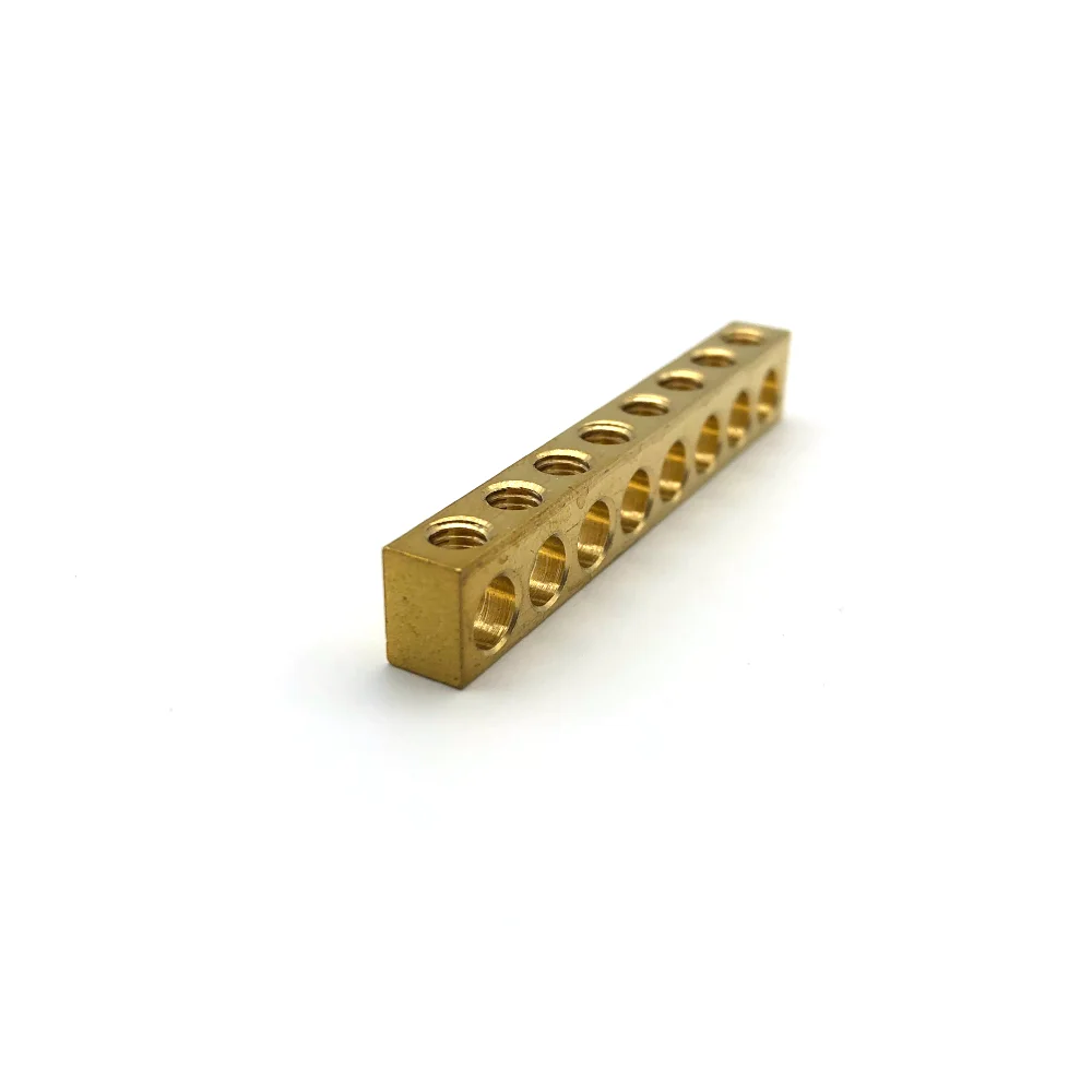Ampnect 2022 Top Quality Universal Brass Terminal Block Copper  Screw Connecting Brass Terminal Block Neutral Link Connector