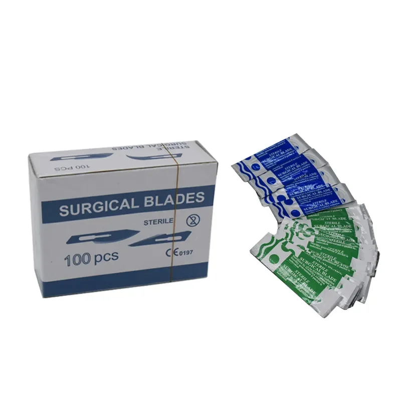 Стерилизованные лезвия скальпеля из нержавеющей стали Размер 11 микро хирургическое лезвие