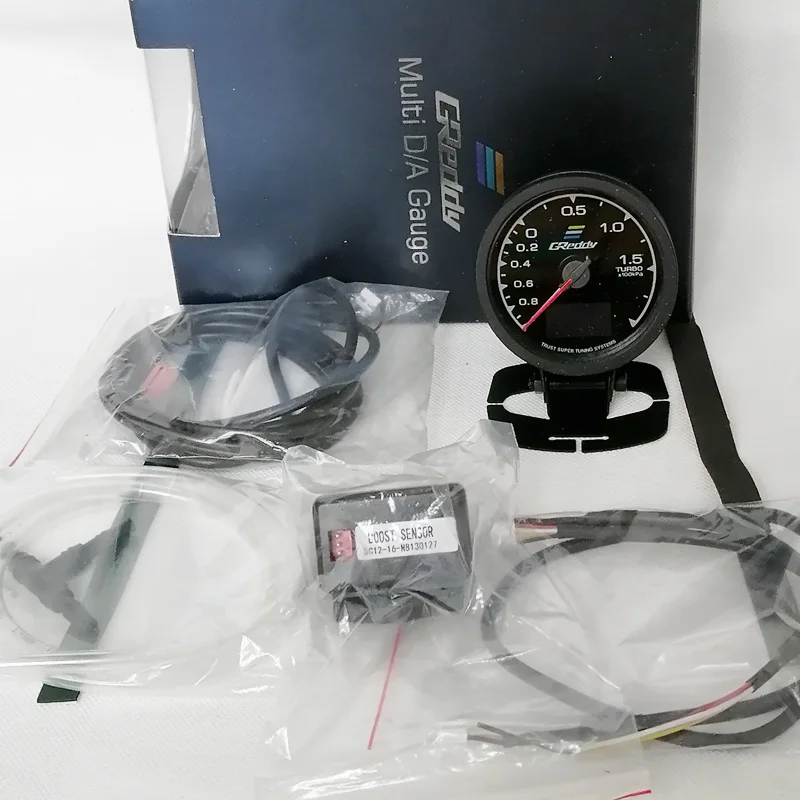 62mm GReddi Meter 7 Colour LED Digital Meter Boost Turbo Volt Display Water Oil Temp Fuel oil Pressure RPM Vacuum AFR Gauge