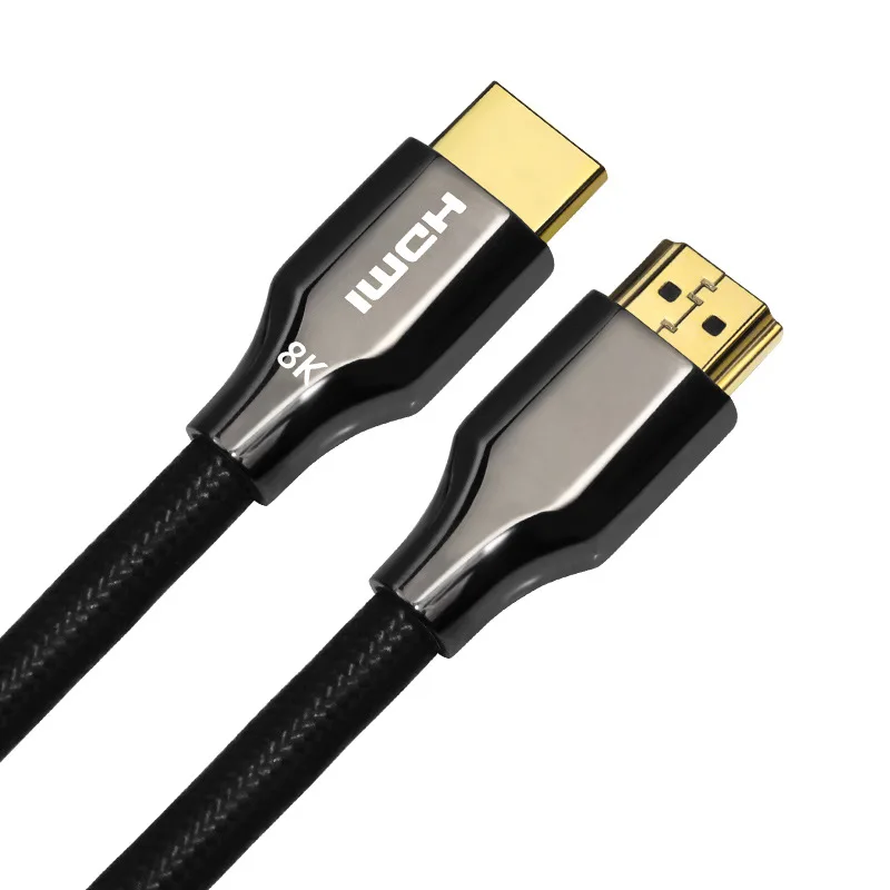 HD High Speed 8K 2.1 zinc alloy Gold-Plated Connectors Gaming multimedia 3M 5M Monita TV Projection 1M 2Mors Video HDMI Cable