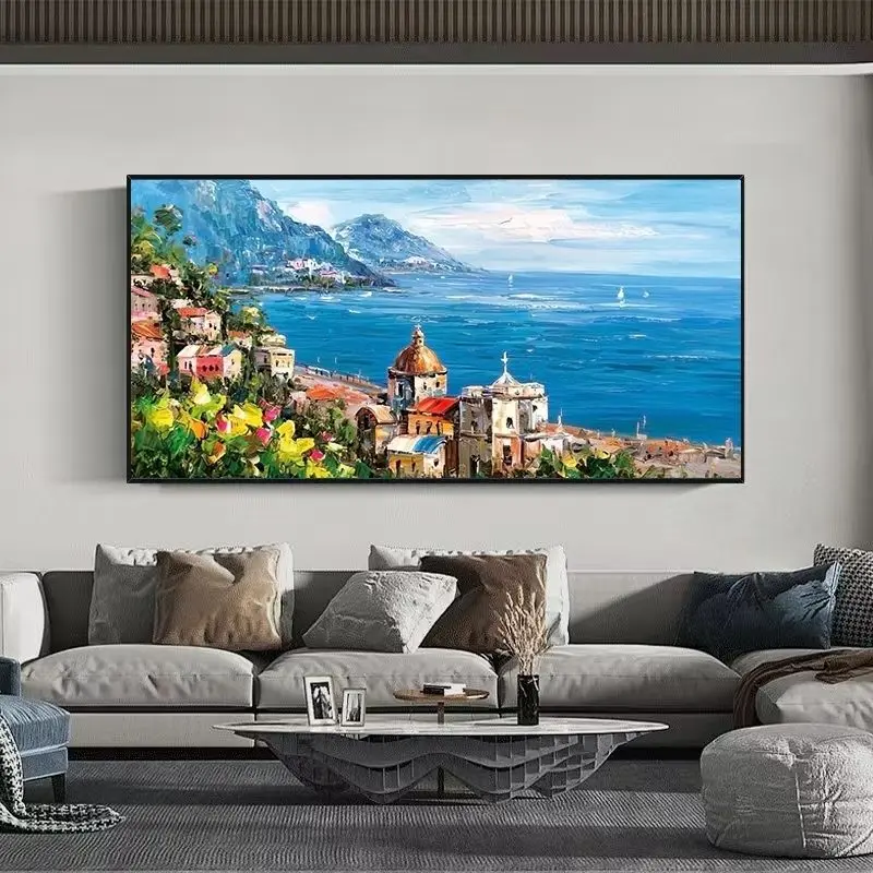 Large Classic Hand Oil Paintings 100% Handmade Wall Art Home Decor Landscape Picture Oil Painting On Canvas Custom Oil Painting