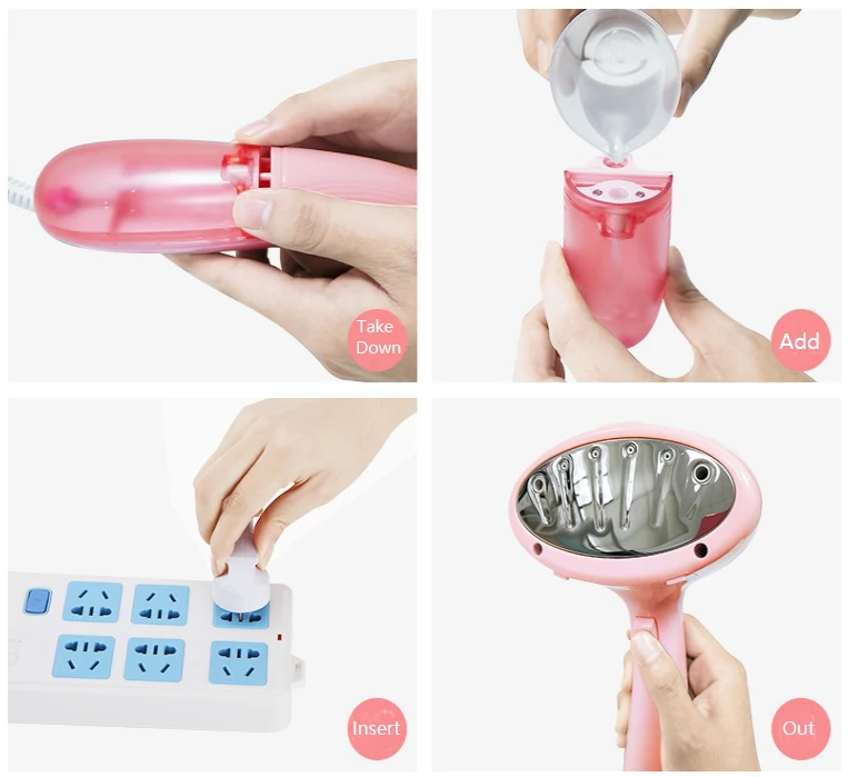 New Patent design Steam Fabric Steamer Travel Steamer Iron Electric Ironing Machine For Clothes Portable Garment Steamer