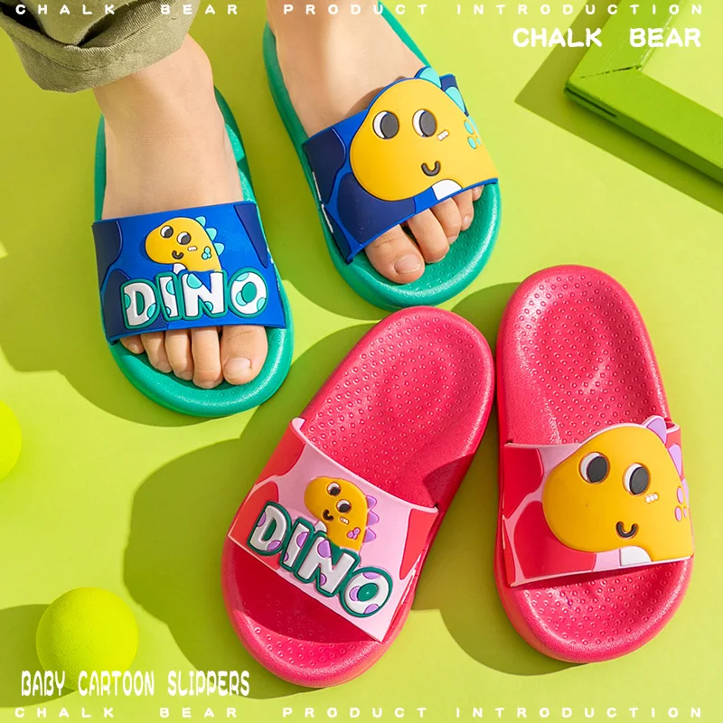 Новинка 2022, детские сандалии с мультяшным рисунком, летняя обувь с дырками, нескользящая обувь на мягкой подошве из ЭВА, портативная детская обувь с дырками