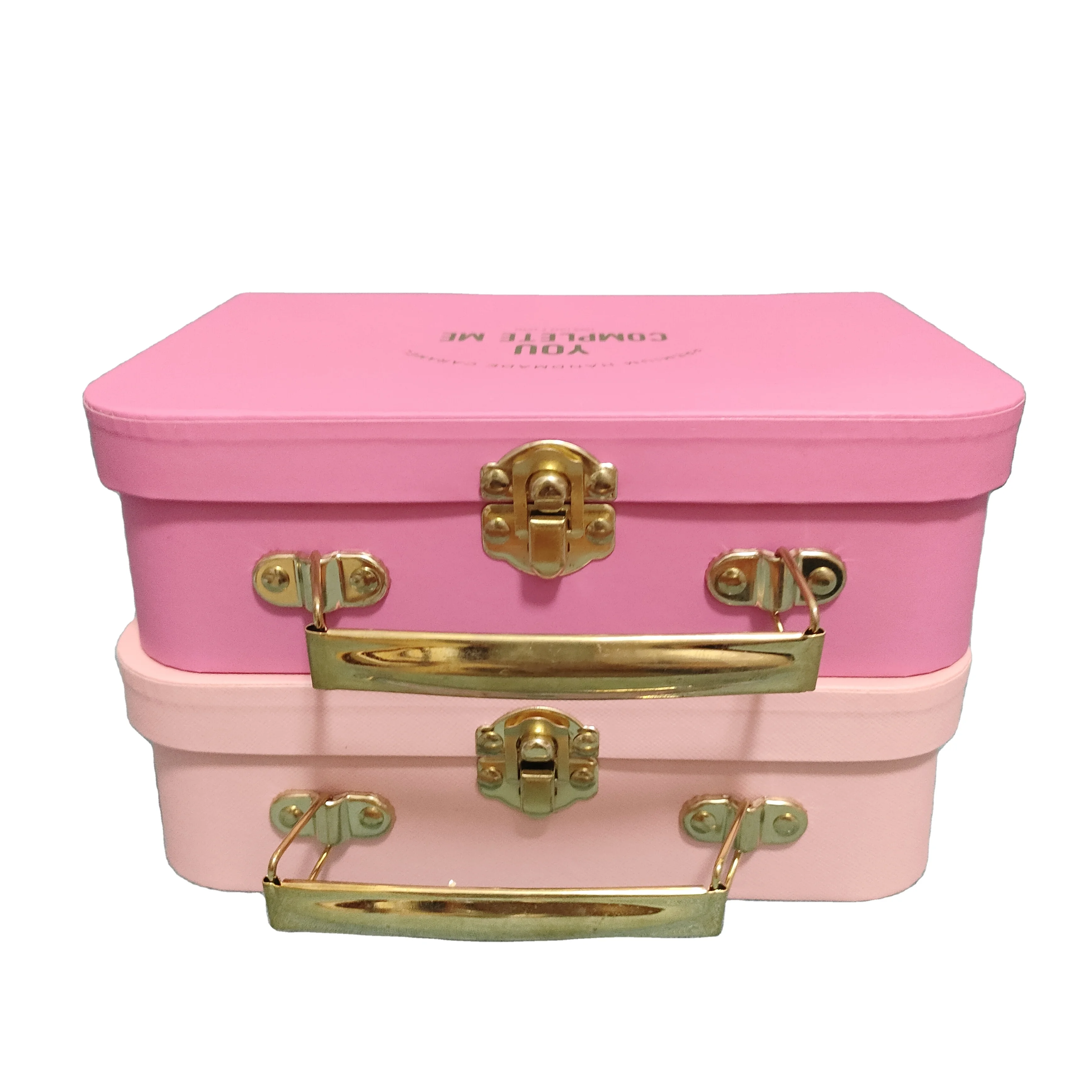 Waterproof Embossed Suitcase Box Single-Side Coated with Starch Corrugated Paper Texture Compatible with Digital Printing