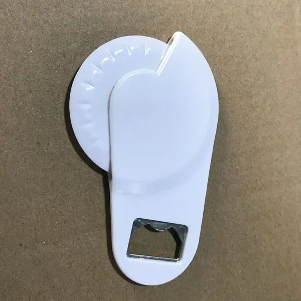 Plastic Pizza Cutter with Bottle Opener