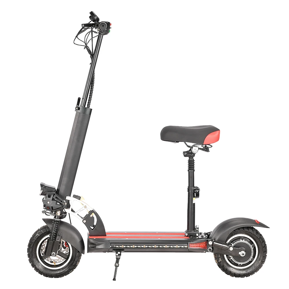 China Foldable Electric Folding E Scooter With Seats 2 Wheels Off Road Fat Tire Scooter For Sale